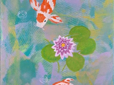 Koi's im Teich #001-12